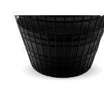 Cesto Papeleiro Plastico Shangri-La Redondo Preto 23X30Cm 