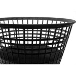 Cesto Papeleiro Plastico Shangri-La Redondo Preto 23X30Cm 