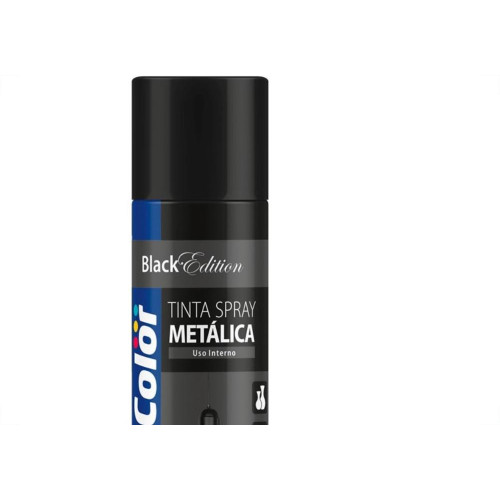 Tinta Spray Chemicolor Metalico Preto 400Ml 
