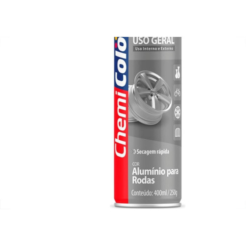 Tinta Spray Chemicolor Aluminio Para Rodas 400Ml 