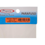 Cartela Parafuso Rosca Maquina Preguim   Redonda 5/32 X 1/2+Porca+Arruela Com 15 Pecas 1354