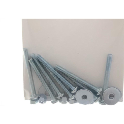 Cartela Parafuso Rosca Maquina Preguim   Redonda 5/32 X 11/2+Porca+Arruela Com 08 Pecas 1385