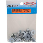 Cartela Parafuso Rosca Maquina Preguim Tam.G Redonda 3/16 X 1/2+Porca+Arruela Com 12 Pecas 1408
