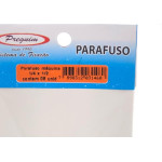 Cartela Parafuso Rosca Maquina Preguim Tam.M Redonda 1/4 X 1/2+Porca+Arruela Com 08 Pecas 1460