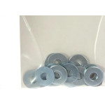 Cartela Arruela Lisa Zincado  1/4'' Preguim Com 20 Pecas 0197
