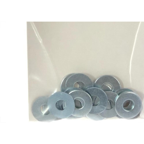 Cartela Arruela Lisa Zincado  1/4'' Preguim Com 20 Pecas 0197