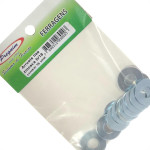 Cartela Arruela Lisa Zincado  5/16'' Preguim Com 15 Pecas 0203