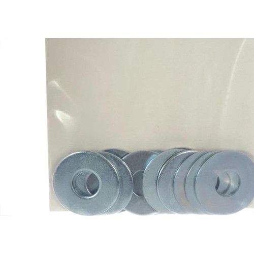 Cartela Arruela Lisa Zincado  3/8'' Preguim Com 12 Pecas 0210