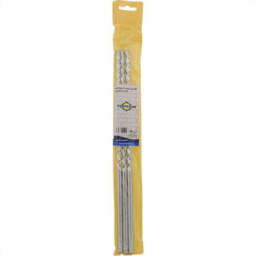 Broca Videa Extra Longa Brasfort 13,0Mm 1/2'' 7594 - Kit C/3 