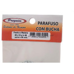 Cartela Parafuso Madeira Preguim Com Bucha 08Mm Philips Com 06 Pecas 0555