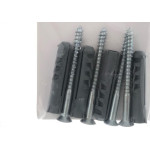 Cartela Parafuso Madeira Preguim Com Bucha 10Mm Philips Com 04 Pecas 0562