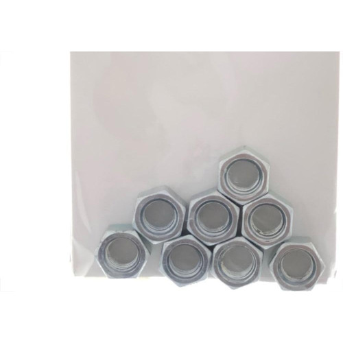 Cartela Porca Torneada Preguim Zincada  3/8'' Nc Com 08 Pecas 1750
