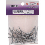 Cartela Rebite Preguim Aluminio Repuxo 408 Com 25 Pecas 2078