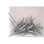 Cartela Rebite Preguim Aluminio Repuxo 412 Com 25 Pecas 2092