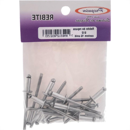 Cartela Rebite Preguim Aluminio Repuxo 512 Com 15 Pecas 2153