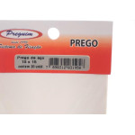 Cartela Prego Aco Preguim Com Cabeca  15X15 (2,40X34mm) Com 20 Pecas 1958