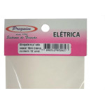 Cartela Grampo Fixa Fio Tipo Garra Branco Preguim Coaxial 08Mm Com 12 Pecas 2627