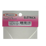 Cartela Grampo Fixa Fio Tipo Garra Branco Preguim Coaxial 10Mm Com 10 Pecas 3846