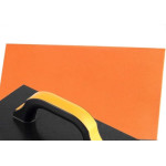 Kit C/3 - Desempenadeira Pvc Roma 17X30 Com Borracha Pret...
