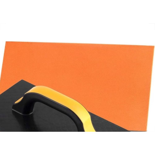 Kit C/3 - Desempenadeira Pvc Roma 17X30 Com Borracha Pret...