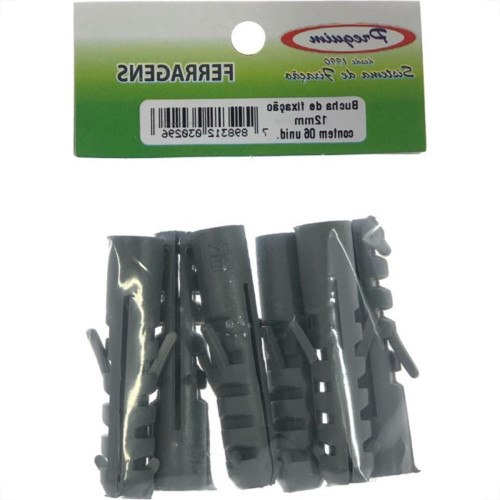 Cartela Bucha Fixacao Preguim 12 Com 06 Pecas 0296