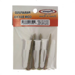 Cartela Bucha Fixacao Preguim Baiano/Gesso 08 Com Parafuso Com 04 Pecas 6632