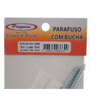 Cartela Bucha Fixacao Preguim Baiano/Gesso 10 Com Parafuso Com 02 Pecas 6649
