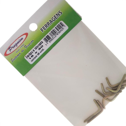 Cartela Escapula Bicromatizada Preguim 16X30 Com 08 Pecas 0425
