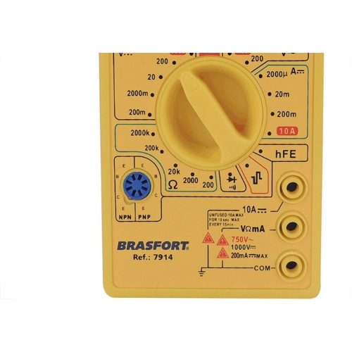 Multimetro Digital Brasfort Display Grande 7914