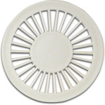 Grelha Plastica Grap Redonda Branca 10X10 4500 - Kit C/6 