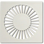 Grelha Plastica Grap Quadrada Branca 10X10 4502 - Kit C/6 