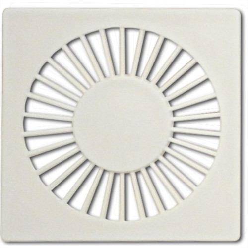 Grelha Plastica Grap Quadrada Branca 10X10 4502 - Kit C/6 