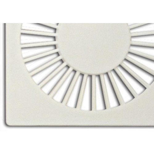 Grelha Plastica Grap Quadrada Branca 10X10 4502 - Kit C/6 