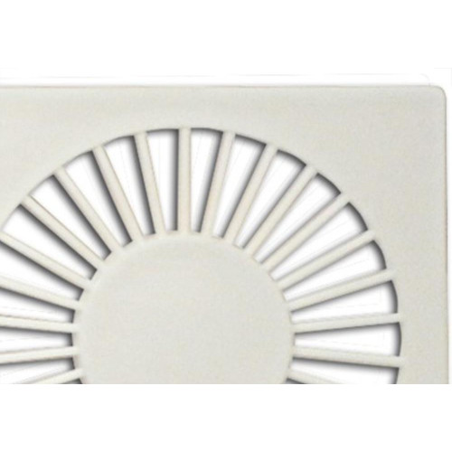 Grelha Plastica Grap Quadrada Branca 10X10 4502 - Kit C/6 