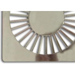 Grelha Plastica Grap Quadrada Cromada 10X10 4503-Cr - Kit C/6 