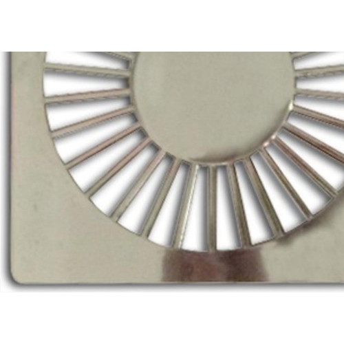 Grelha Plastica Grap Quadrada Cromada 10X10 4503-Cr - Kit C/6 