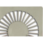 Grelha Plastica Grap Quadrada Cromada 10X10 4503-Cr - Kit C/6 