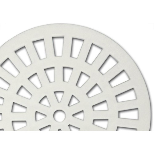 Grelha Plastica Grap Redonda Branca 15X15 5500 - Kit C/6 