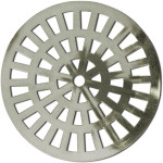 Grelha Plastica Grap Redonda Cromada 15X15 5501-Cr - Kit C/6 