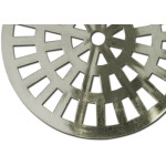 Grelha Plastica Grap Redonda Cromada 15X15 5501-Cr - Kit C/6 