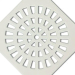 Grelha Plastica Grap Quadrada Branca 15X15 5502 - Kit C/6 