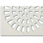 Grelha Plastica Grap Quadrada Branca 15X15 5502 - Kit C/6 