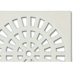 Grelha Plastica Grap Quadrada Branca 15X15 5502 - Kit C/6 
