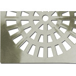 Grelha Plastica Grap Quadrada Cromada 15X15 5503-Cr - Kit C/6 