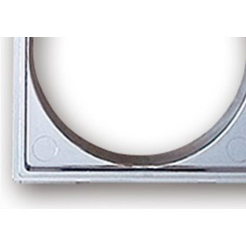Porta Grelha Quadrada Grap Cromada 10Cm 2503-Cr - Kit C/6 