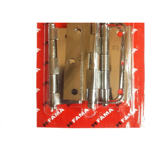 Dobradica Fama 1295 Fox 3.1/2''Porta Camarao Blister 3 Pecas