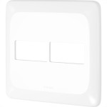 Placa Pial Pop Branca 4X4 (1+1 Horizontal) Lgp42