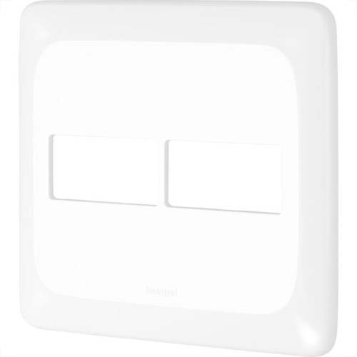 Placa Pial Pop Branca 4X4 (1+1 Horizontal) Lgp42