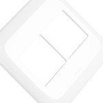 Placa Pial Pop Branca 4X4 (2+2 Horizontal) Lgp44