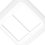 Placa Pial Pop Branca 4X4 (3+3 Horizontal) Lgp46